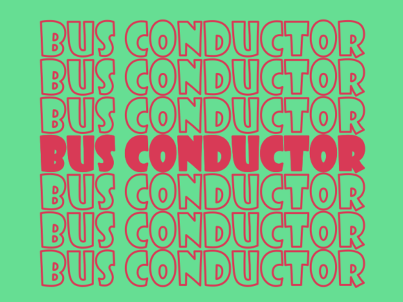 Bus Conductor SVG Cut File