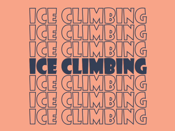 Ice Climbing SVG Cut File