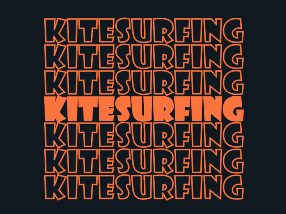Kitesurfing SVG Cut File