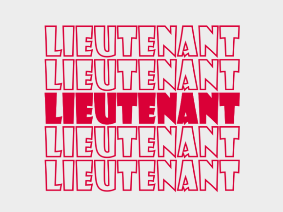 Lieutenant SVG Cut File