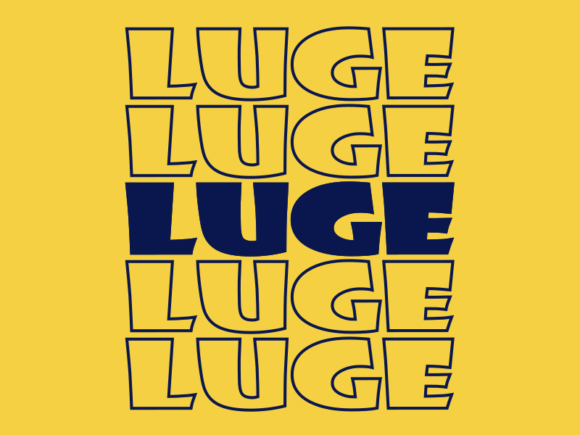 Luge SVG Cut File: Precision Crafted for Creators