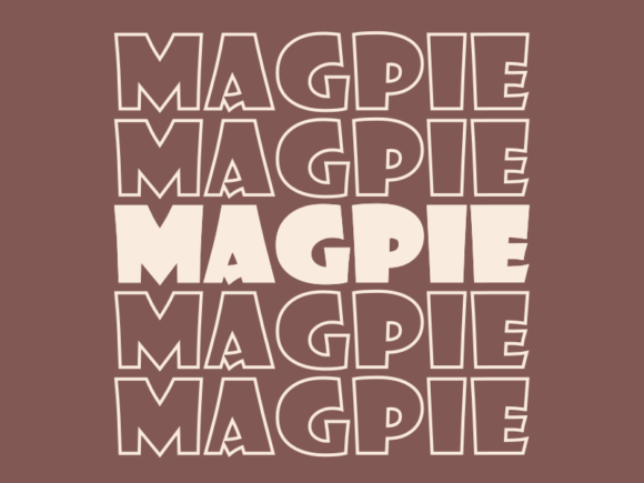 Magpie SVG Cut File: Scalable Craft Freedom