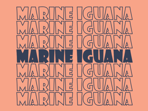 Marine Iguana SVG Cut File