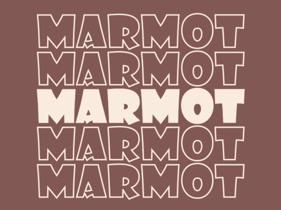Marmot SVG Cut File: Scalable & Versatile